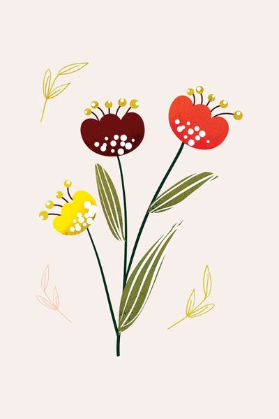 Just A Pretty Flower III by Show Me Mars canvas print