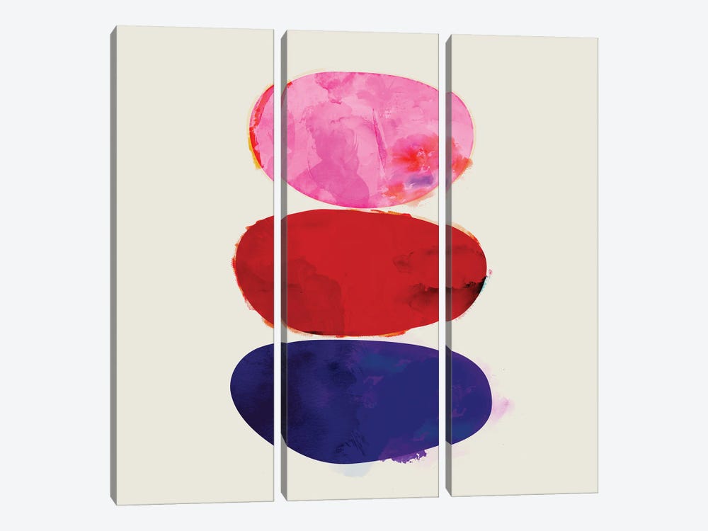 Keep The Balance Abstract by Show Me Mars 3-piece Canvas Art