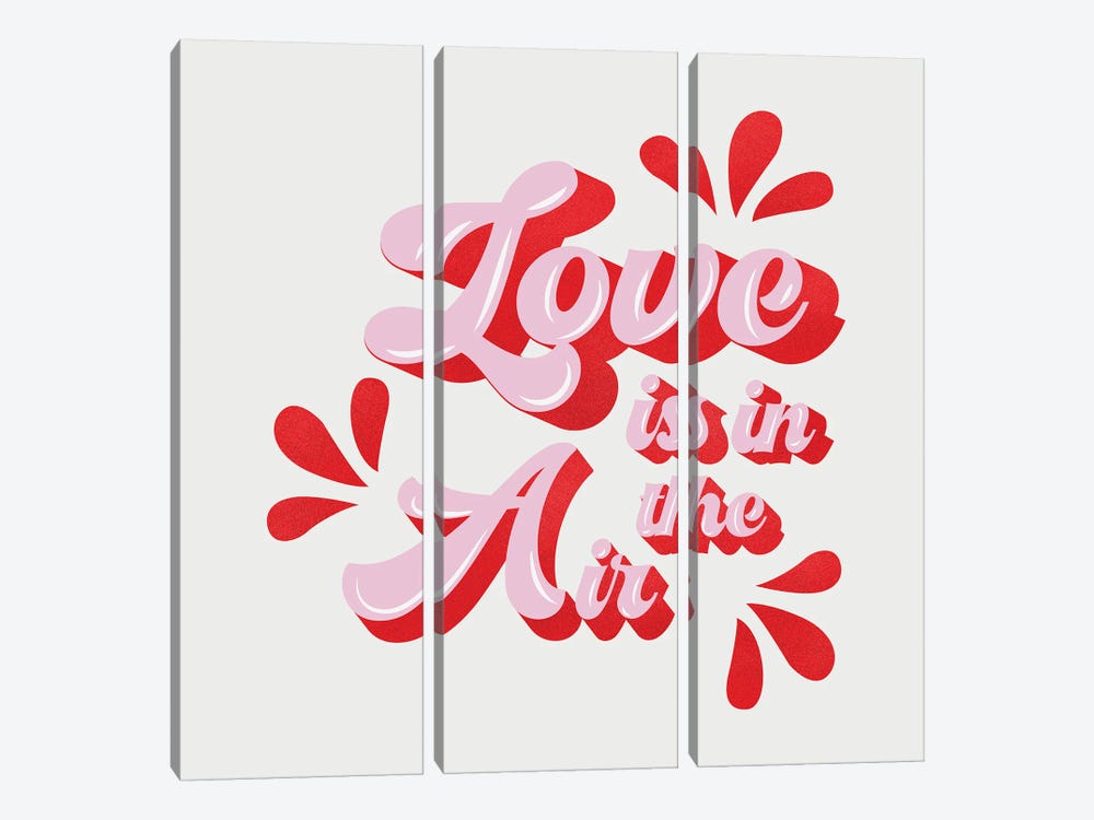 Love Is In The Air by Show Me Mars 3-piece Canvas Wall Art
