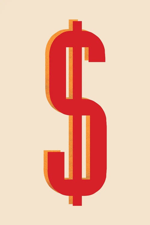 May You Always Have Dollars by Show Me Mars wall art