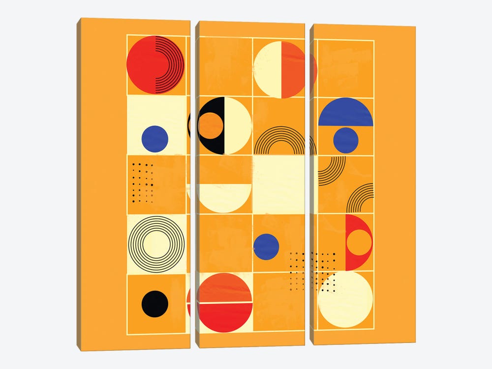Mid Century Abstract III by Show Me Mars 3-piece Art Print