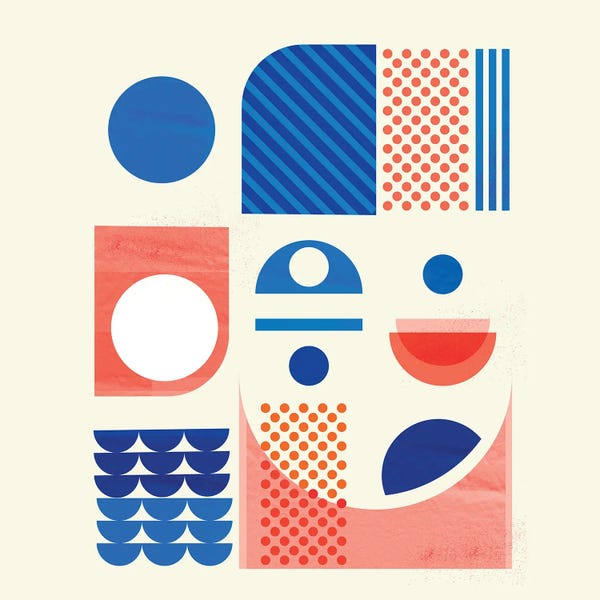 Shape Up: Mid Century Abstract IV by Show Me Mars