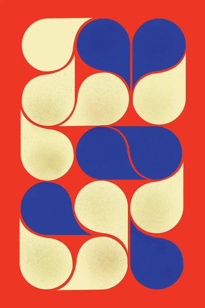 Mid Century Abstract VI by Show Me Mars canvas print