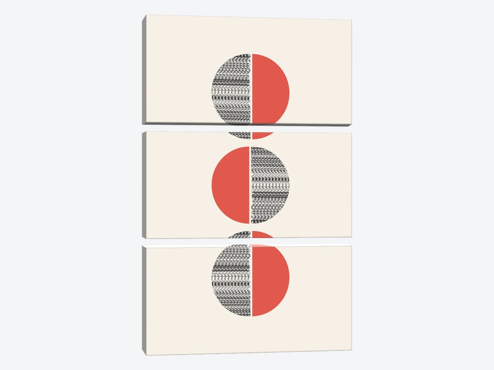 Minimalistic Abstract III by Show Me Mars 3-piece Canvas Wall Art