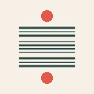 Minimalistic Abstract V by Show Me Mars metal wall art