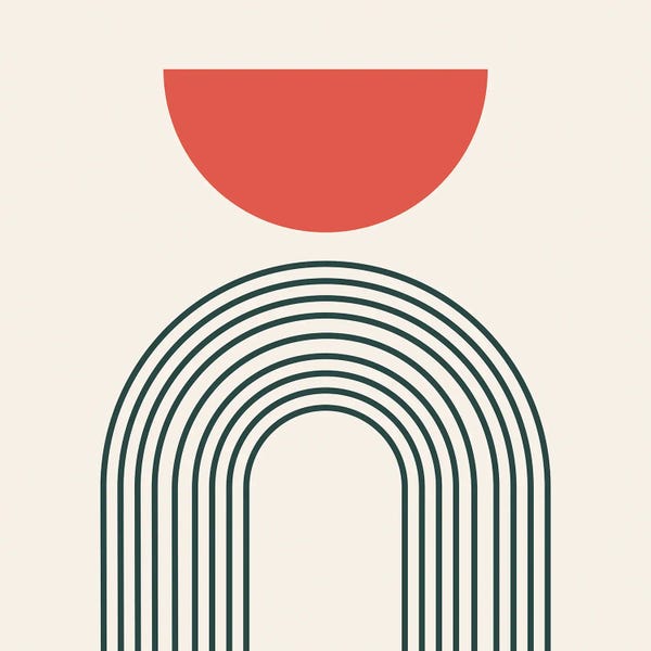 Shape Up: Minimalistic Abstract VI by Show Me Mars