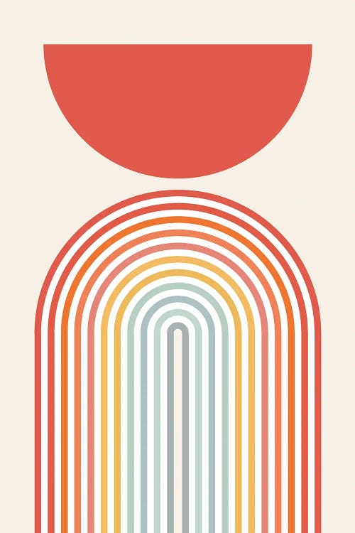 Minimalistic Rainbow II by Show Me Mars wall art
