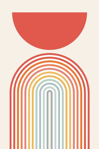 Shape Up: Minimalistic Rainbow II by Show Me Mars