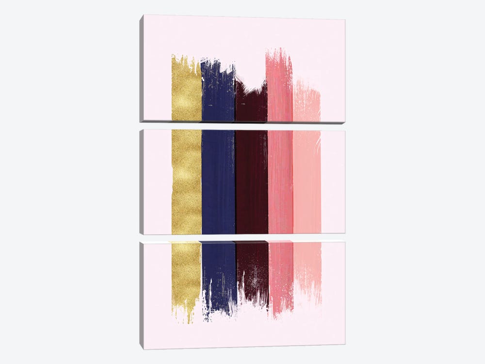 Modern Brush Strokes by Show Me Mars 3-piece Canvas Art