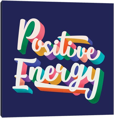 Positive Energy Canvas Art Print - Indigo Art