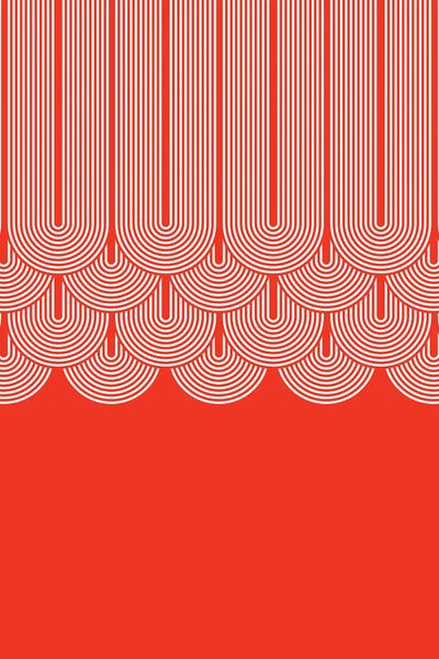 Shape Up: Red Shapes Abstract by Show Me Mars