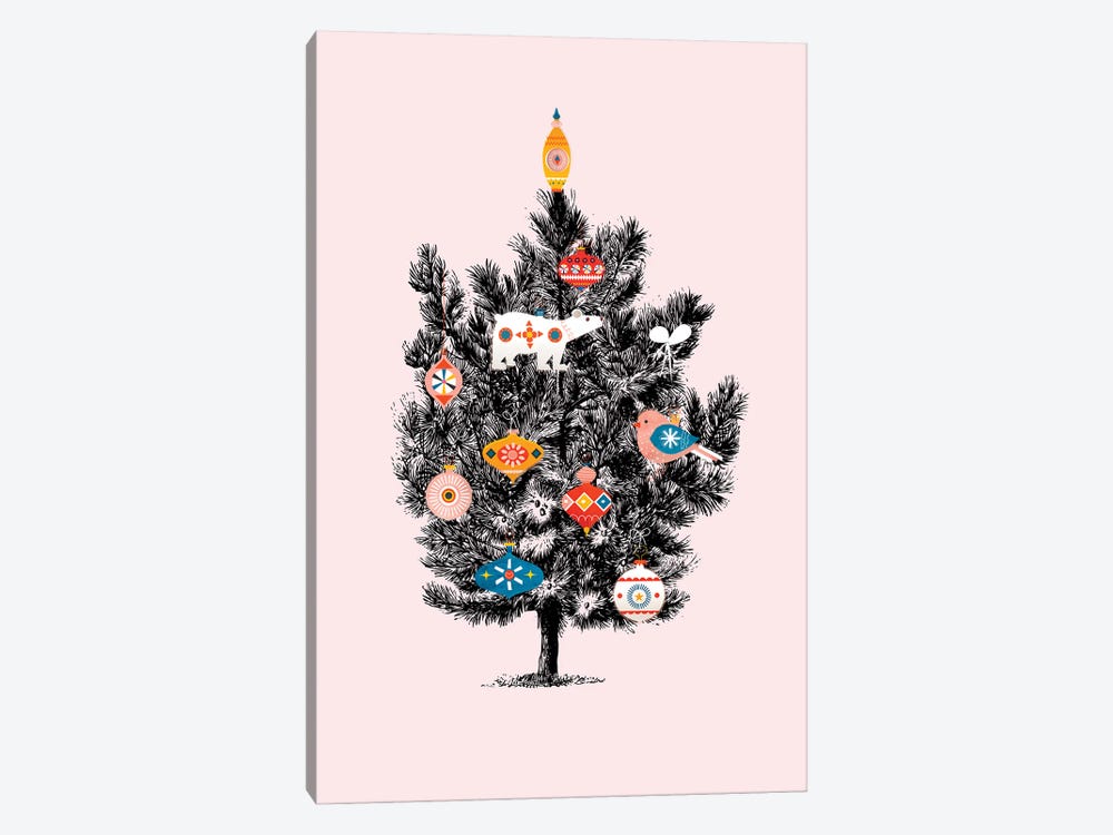 Retro Christmas Tree II by Show Me Mars 1-piece Canvas Print