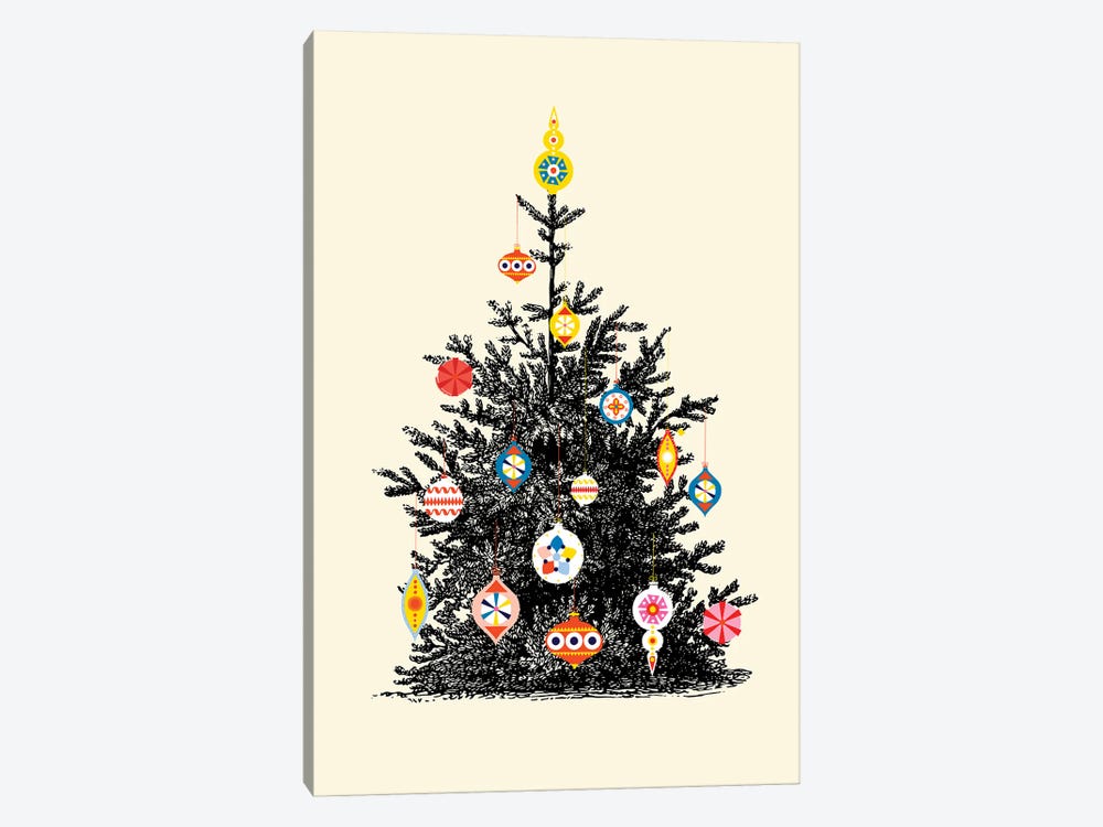 Retro Christmas Tree IV by Show Me Mars 1-piece Canvas Art Print