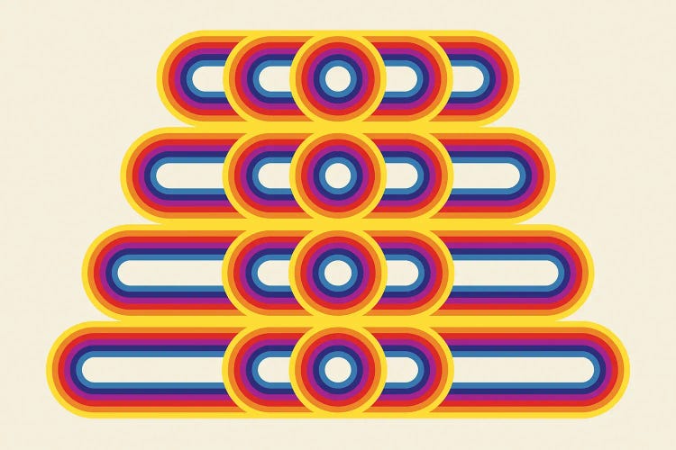 Retro Rainbow Shapes