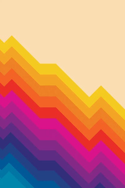 Shape Up: Seventies Rainbow Stripes by Show Me Mars