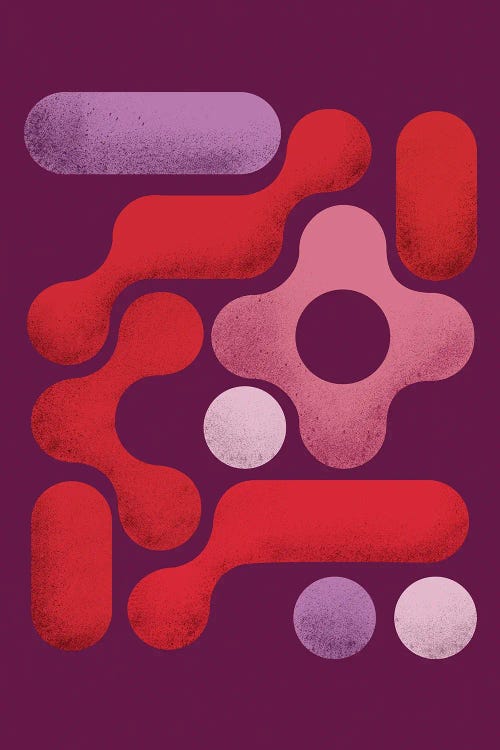 Shapes Arrangment Abstract by Show Me Mars wall art