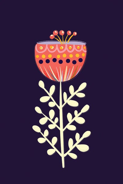 Single Flower I by Show Me Mars canvas print