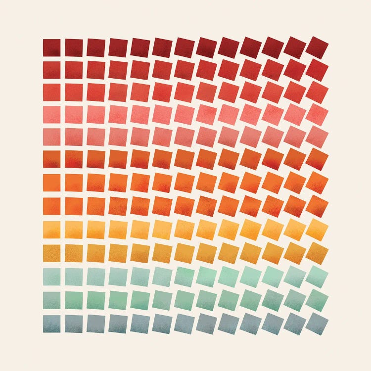 Squares Rotation Abstract by Show Me Mars wall art