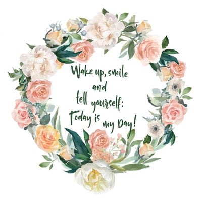 Wake Up And Smile by Show Me Mars metal wall art