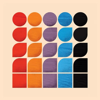 Changes Abstract Geometry by Show Me Mars multi panel art