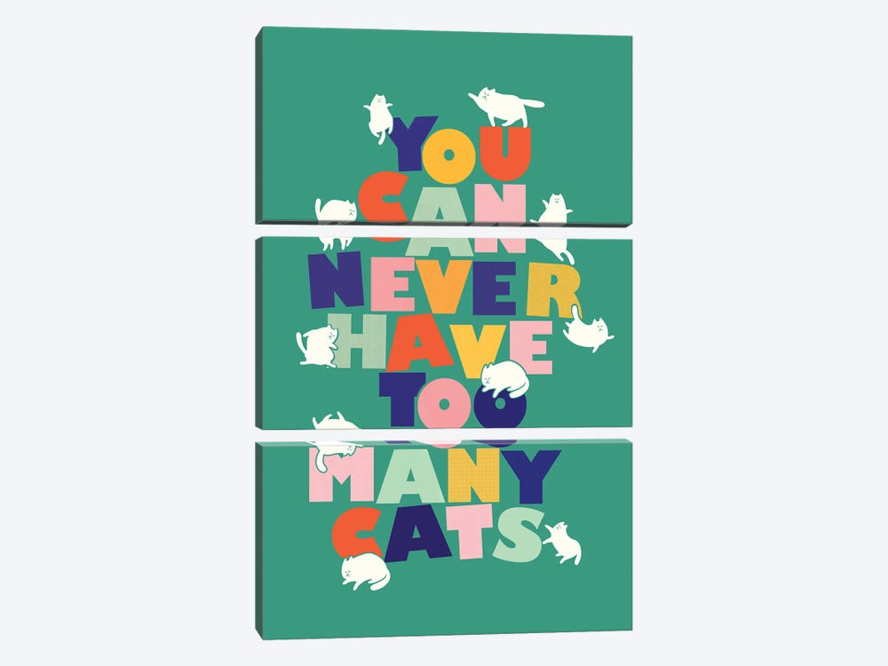 You Can Never Have Too Many Cats by Show Me Mars 3-piece Art Print