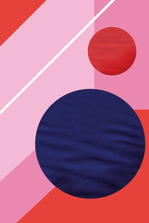 Abstract With A Purple Circle by Show Me Mars wall art