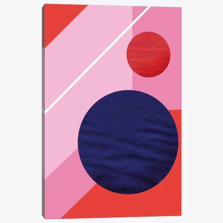 Abstract With A Purple Circle Canvas Print #SMM1} by Show Me Mars Canvas Wall Art