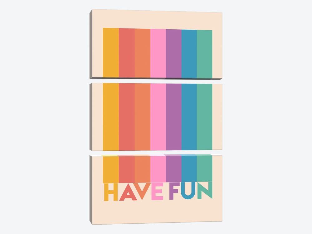 Have Fun by Show Me Mars 3-piece Canvas Art Print