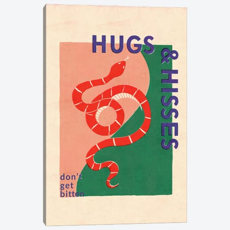 Hugs And Hisses Canvas Print #SMM204} by Show Me Mars Canvas Art Print