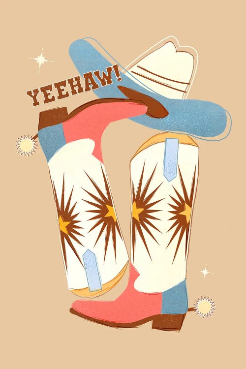 Yeehaw by Show Me Mars wall art