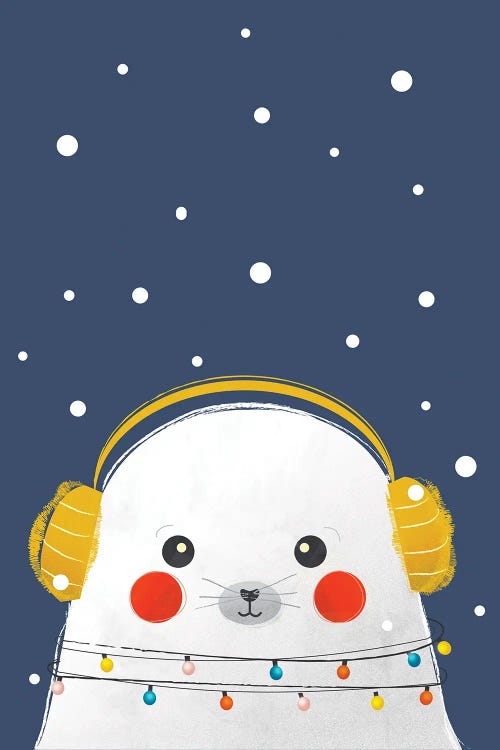 Christmas Baby Seal by Show Me Mars wall art