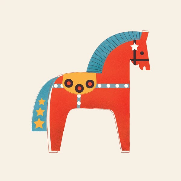 Minimalist Christmas Decor: Christmas Horse by Show Me Mars