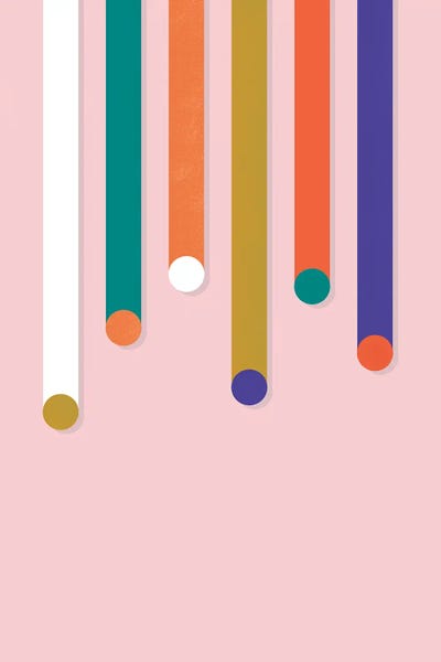 Dopamine Decor: Colorful Dripping Shapes by Show Me Mars