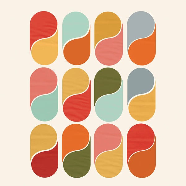 Shape Up: Colorful Modern Abstract by Show Me Mars