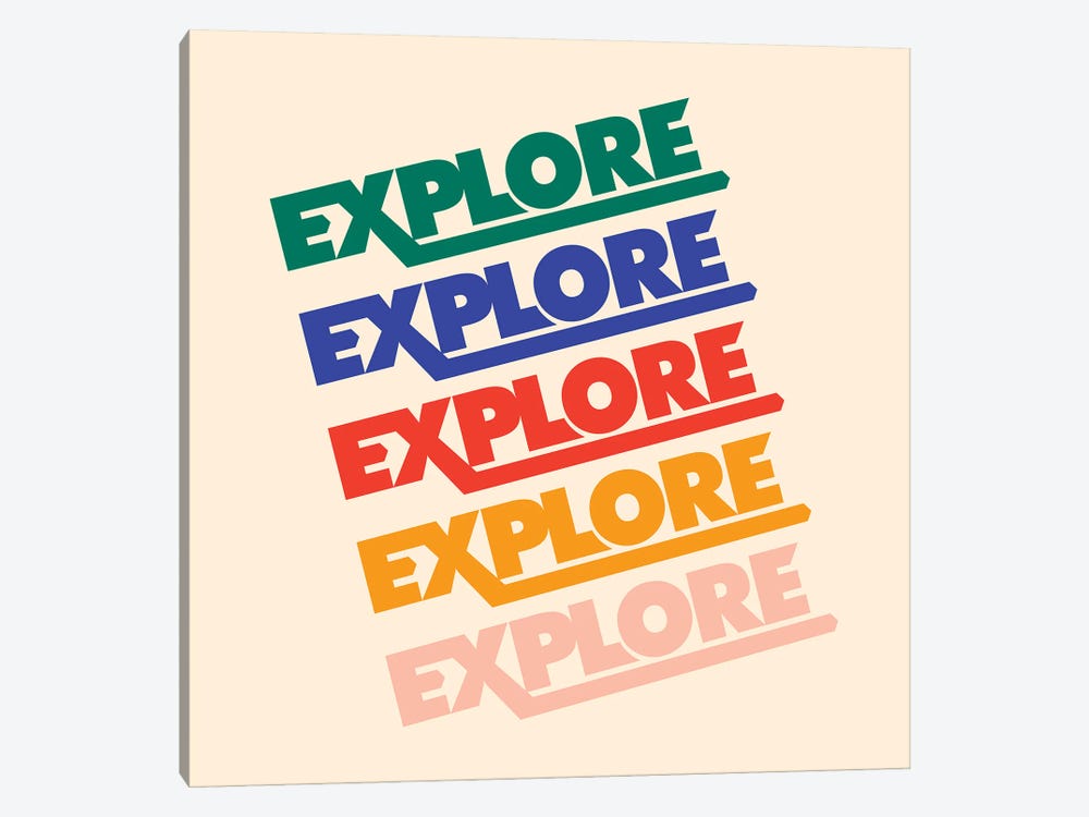 Explore Typography by Show Me Mars 1-piece Art Print