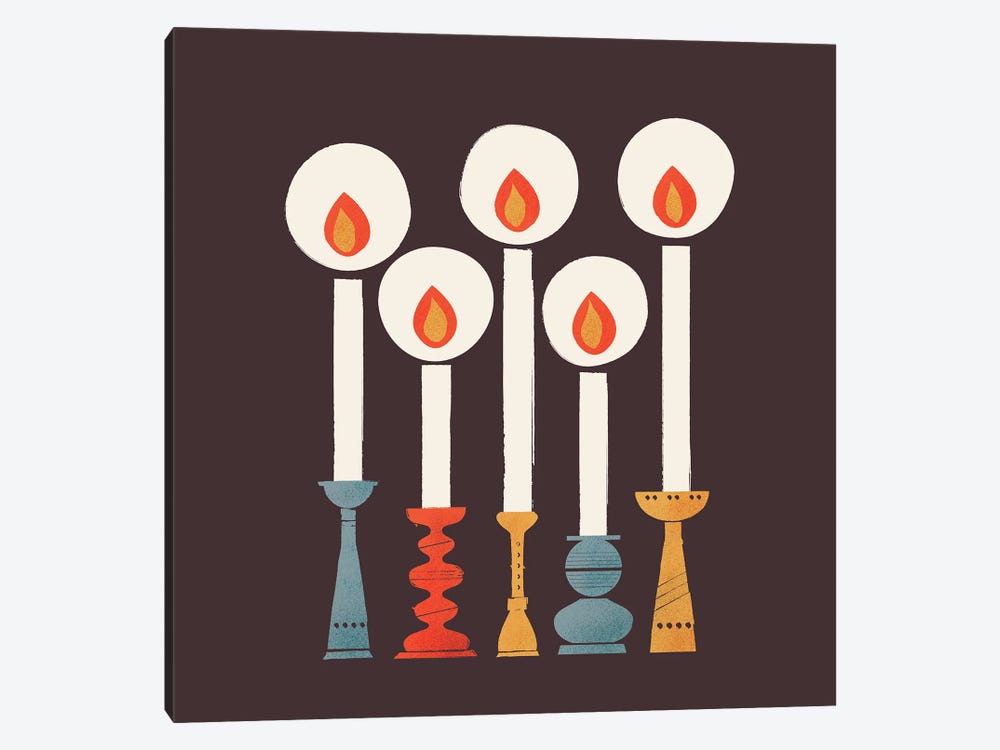 Festive Candles II by Show Me Mars 1-piece Canvas Artwork