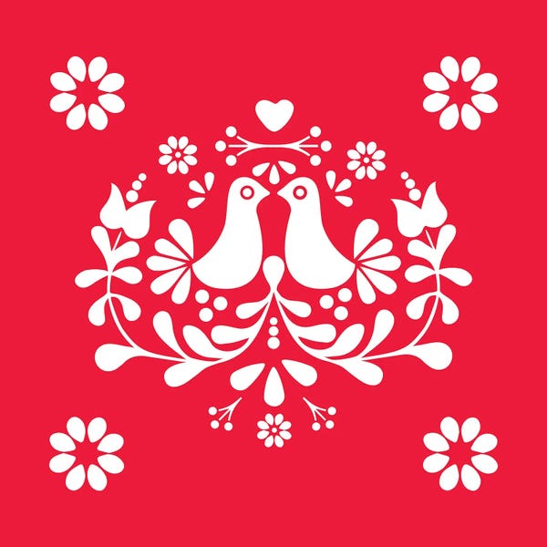 Festives Folk Birds