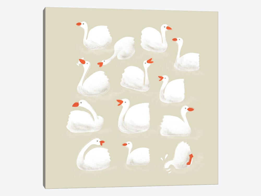 Fock Of Geese by Show Me Mars 1-piece Canvas Print