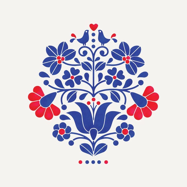 Show Me Mars: Folk Flowers Motif by Show Me Mars
