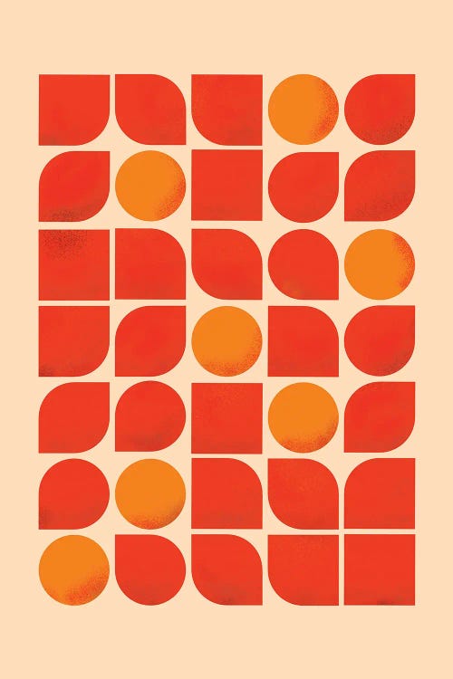 Fun Mid Century Geometry by Show Me Mars wall art