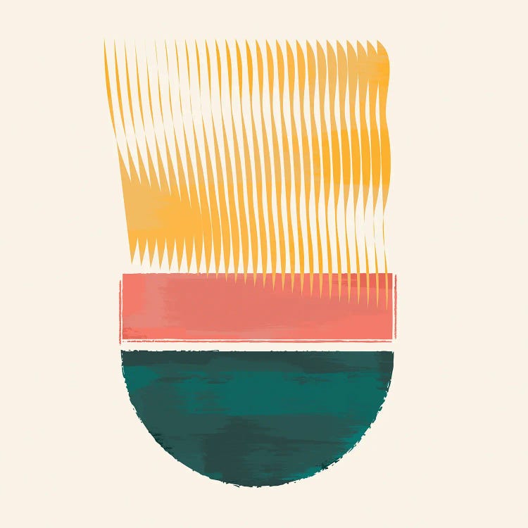 Half Green Circle by Show Me Mars wall art