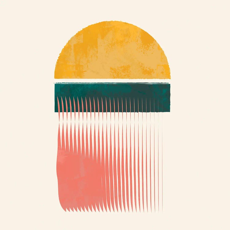 Half Yellow Circle by Show Me Mars wall art