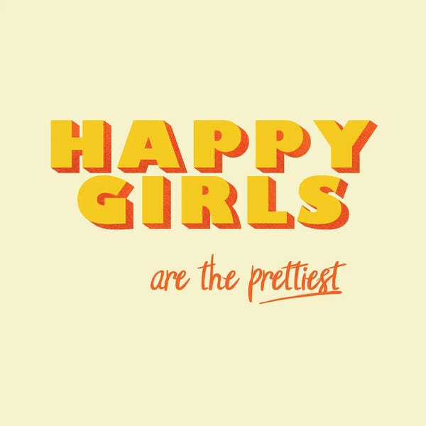 Happy Girlstypography