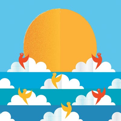 Birds Flying High by Show Me Mars multi panel art