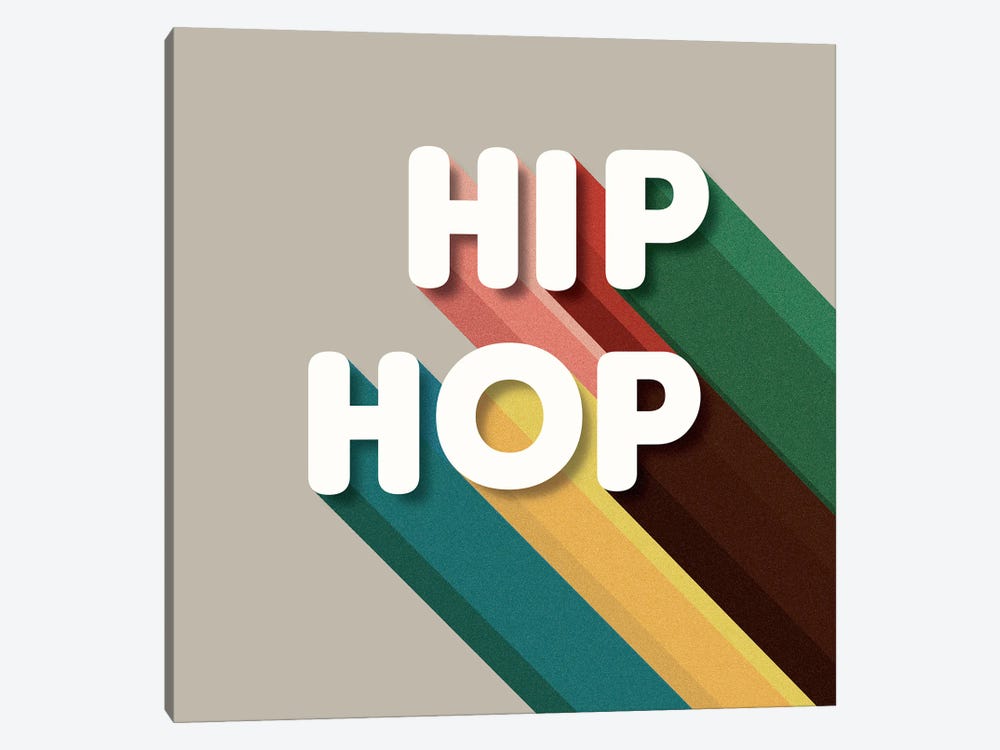 Hip Hop Typography by Show Me Mars 1-piece Art Print