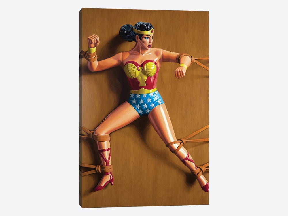 Trapped Wonder Woman by Simon Monk 1-piece Canvas Art