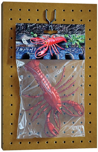 Animal Bag No. 2 Canvas Art Print - Kids Ocean Life Art