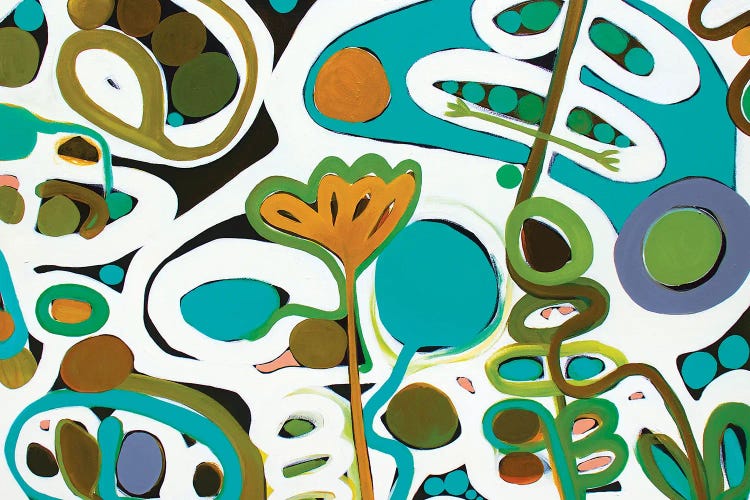 Green Abstract by Sarah Morrow wall art