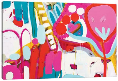 Pink World Canvas Art Print - Sarah Morrow