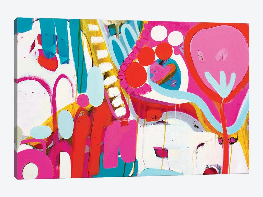 Pink World by Sarah Morrow 1-piece Canvas Artwork